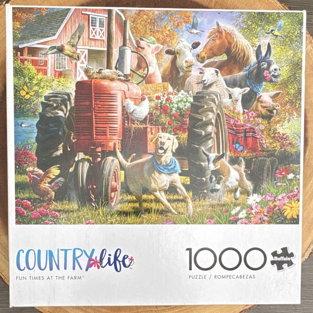 Buffalo Games Country Life Fun Times at the Farm 1000 Piece Jigsaw Puzzle